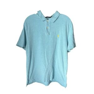 Men's Polo by Ralph Lauren Classic Fit Size L Light Blue Short Sleeve Polo Shirt